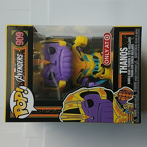 Funko Pop! Marvel: Black light - Infinity Saga Thanos, Captain Marvel, A… - Picture 9 of 12